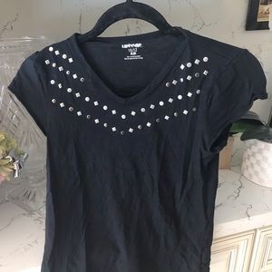 V Neck Black Shirt
